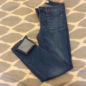 Madewell 9" high-rise skinny jeans with side-slit